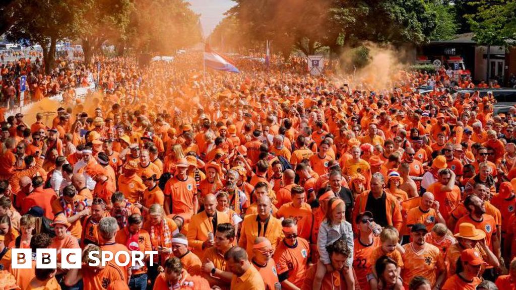 Euro 2024: Lions, cheese hats and a double-decker bus – joining the Netherlands fan parade