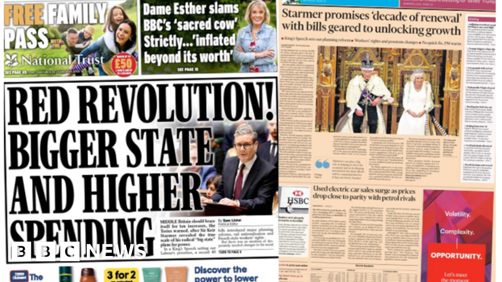 The Papers: Starmer's 'red revolution' and promises of renewal