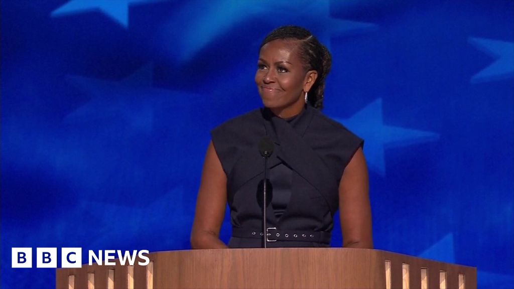 Hope is making a comeback, Michelle Obama says at Democratic convention