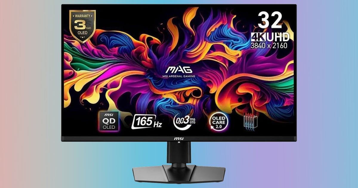 This 32-inch 4K 165HZ QD-OLED MSI MAG 321UP is down to 0 from Amazon