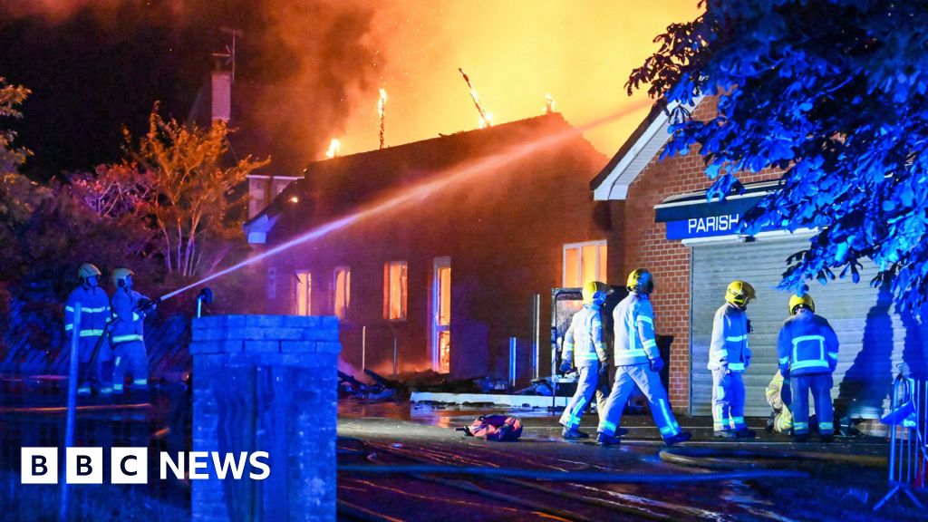 Firefighters tackle blaze at church