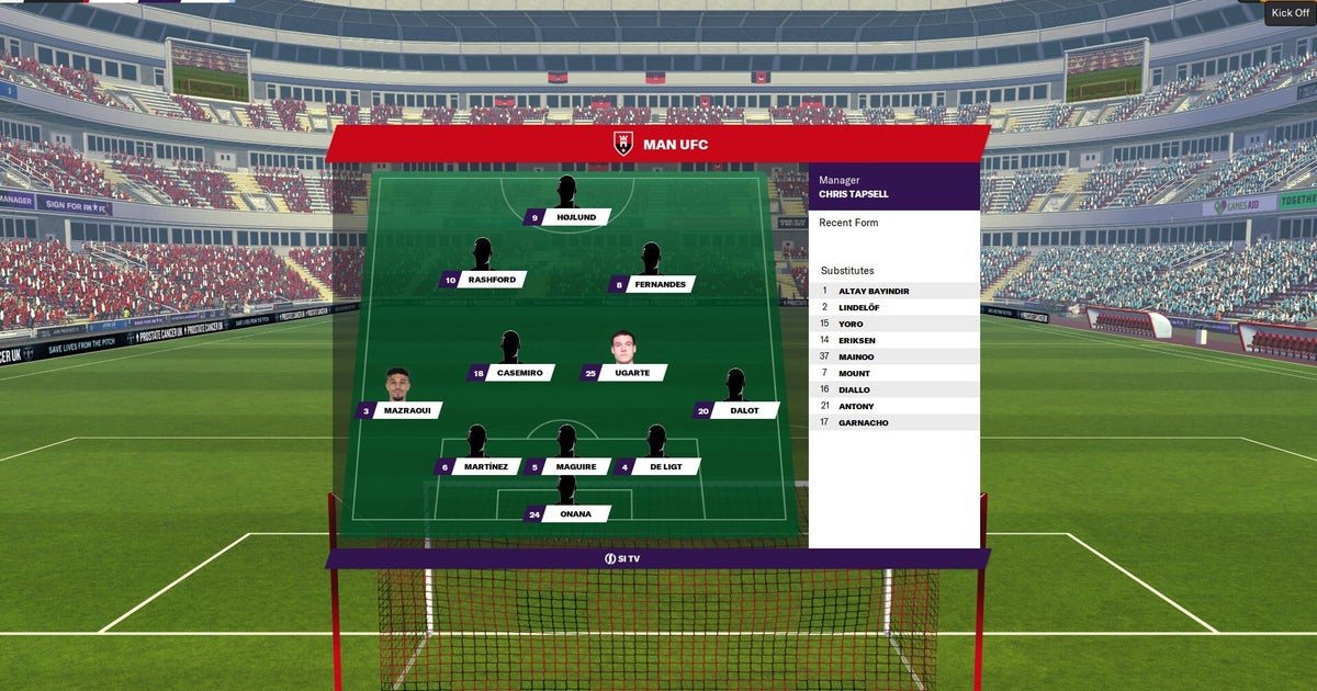 I tried Ruben Amorim’s tactics with Manchester United in Football Manager, and the results were all over the place